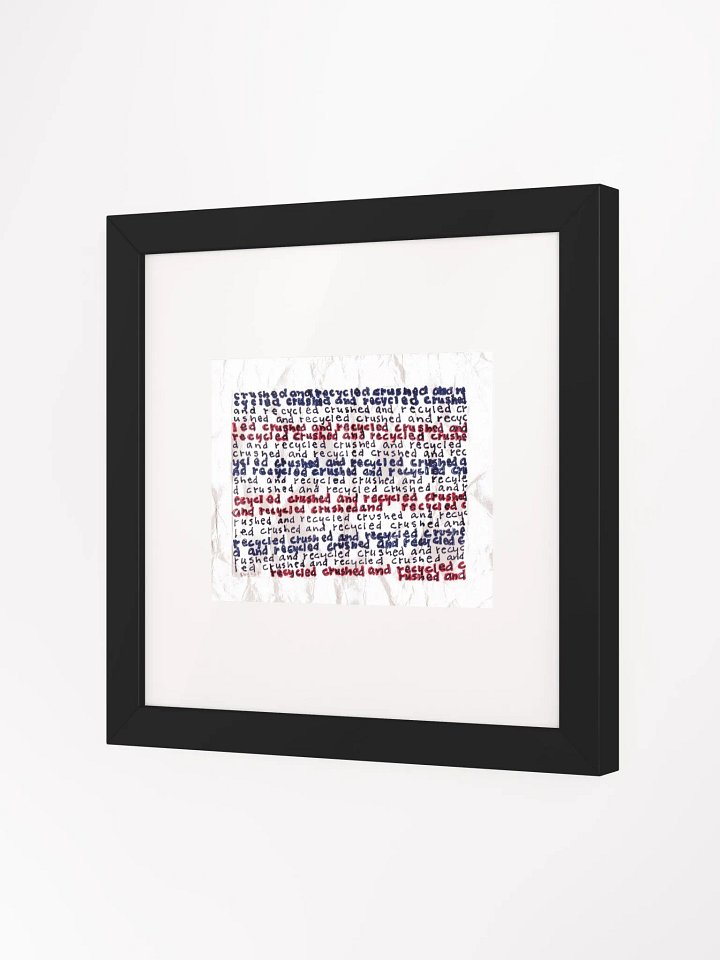 crushed and recycled Panel Card Print Framed product image (2)