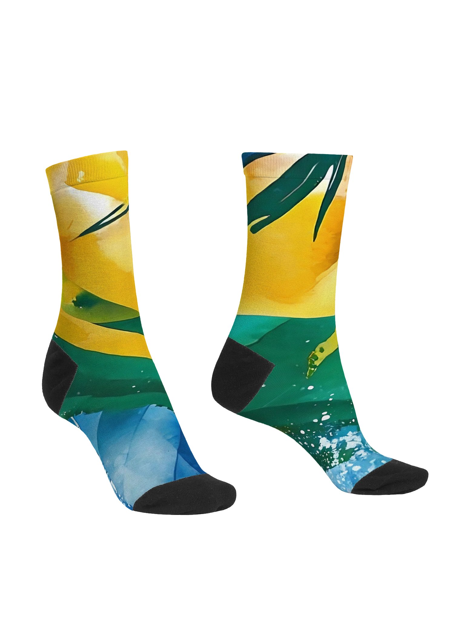 SVG Vintage Sport Diplomat Print - Caribbean Apples | Premium Sustainable Crew Socks product image (3)