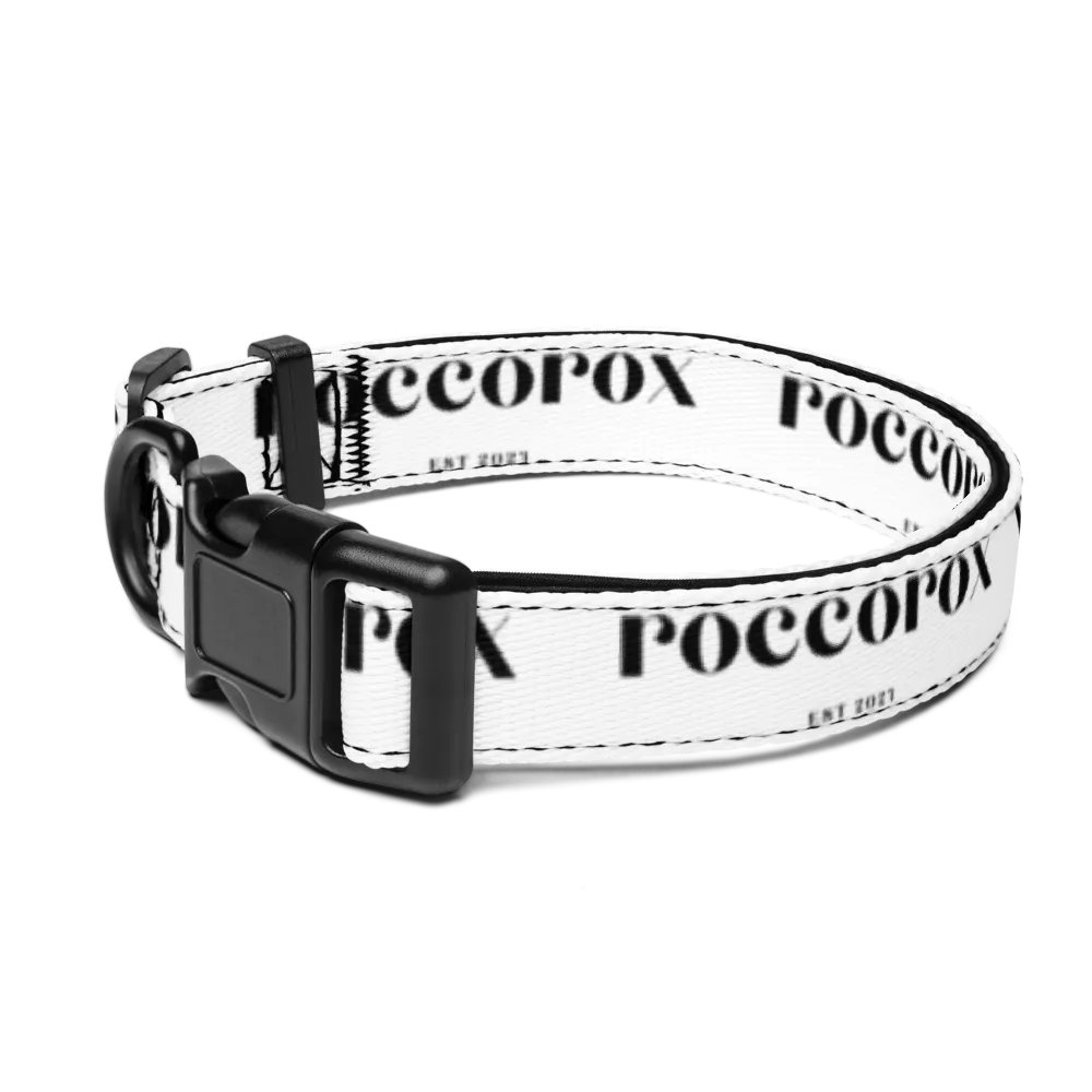 RoccoRox Dog Collar White Size Large product image (1)