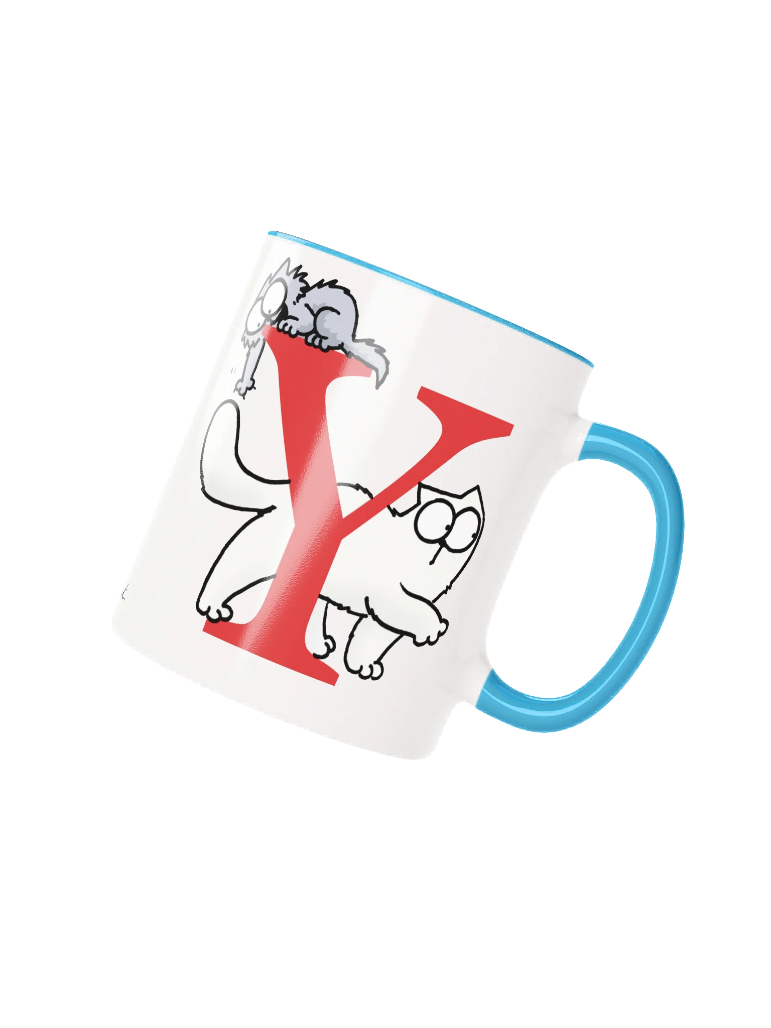 Cat Monogram Mug - Y product image (1)