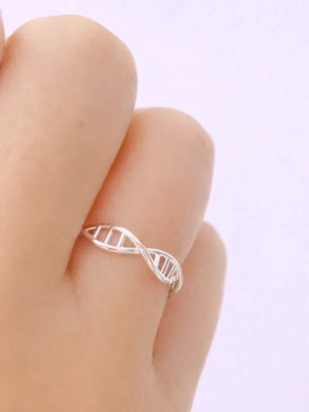 Adjustable DNA Design Ring and Ear Cuff product image (2)