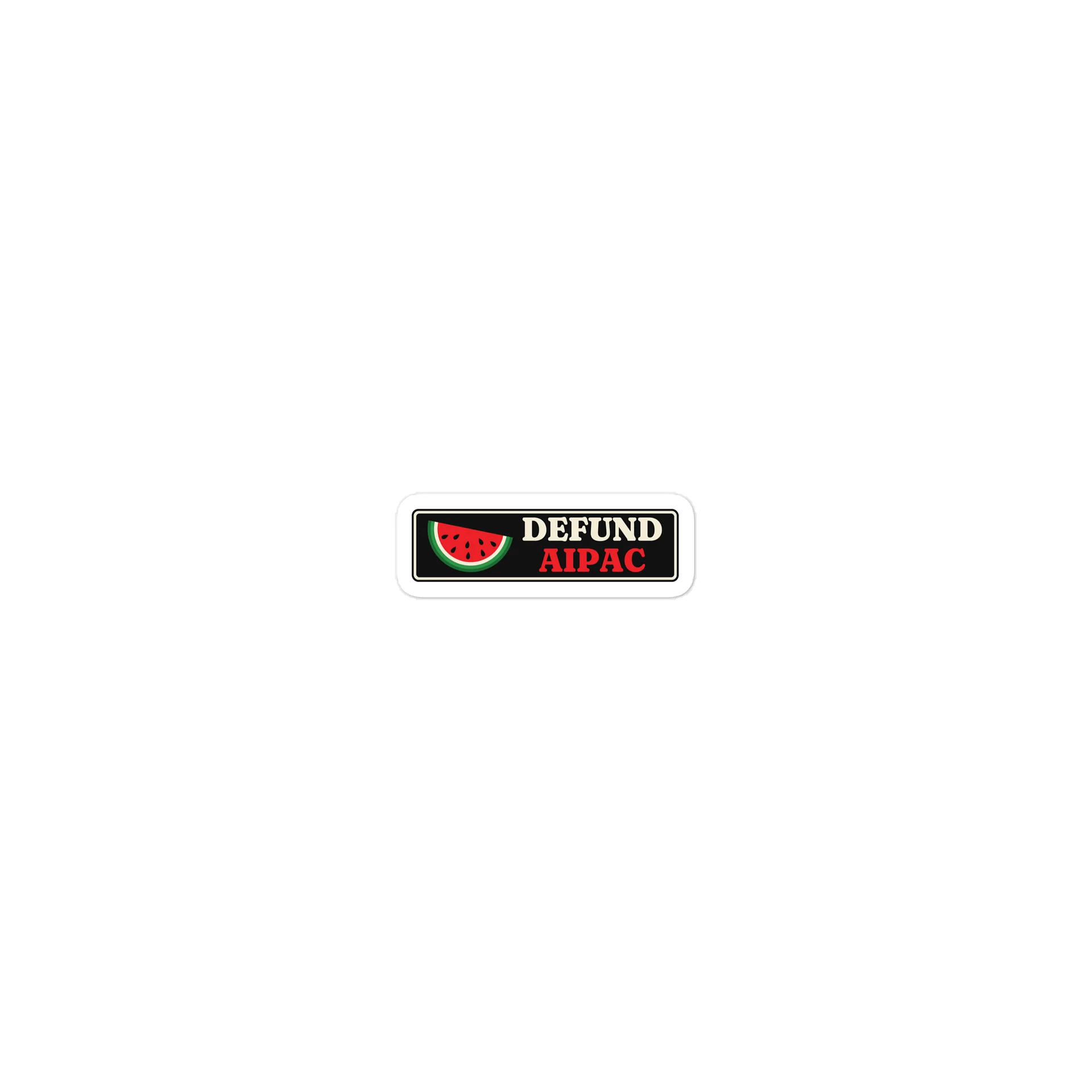 Defund AIPAC - Watermelon Sticker product image (1)