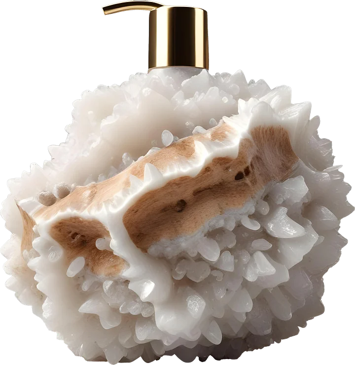 Terra Elegance – Boho Chic Crystal Soap Dispenser PNG product image (1)