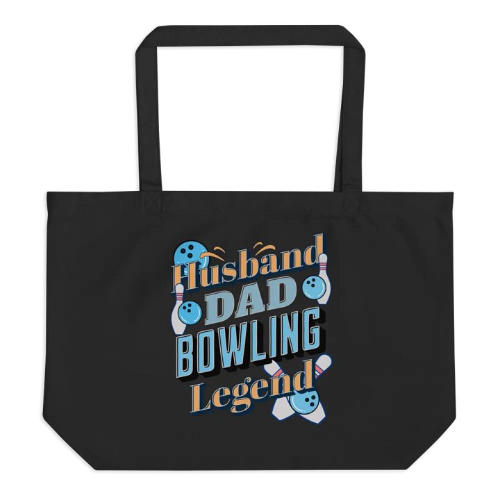 Husband Dad Bowling Legend Organic Tote Bag product image (1)