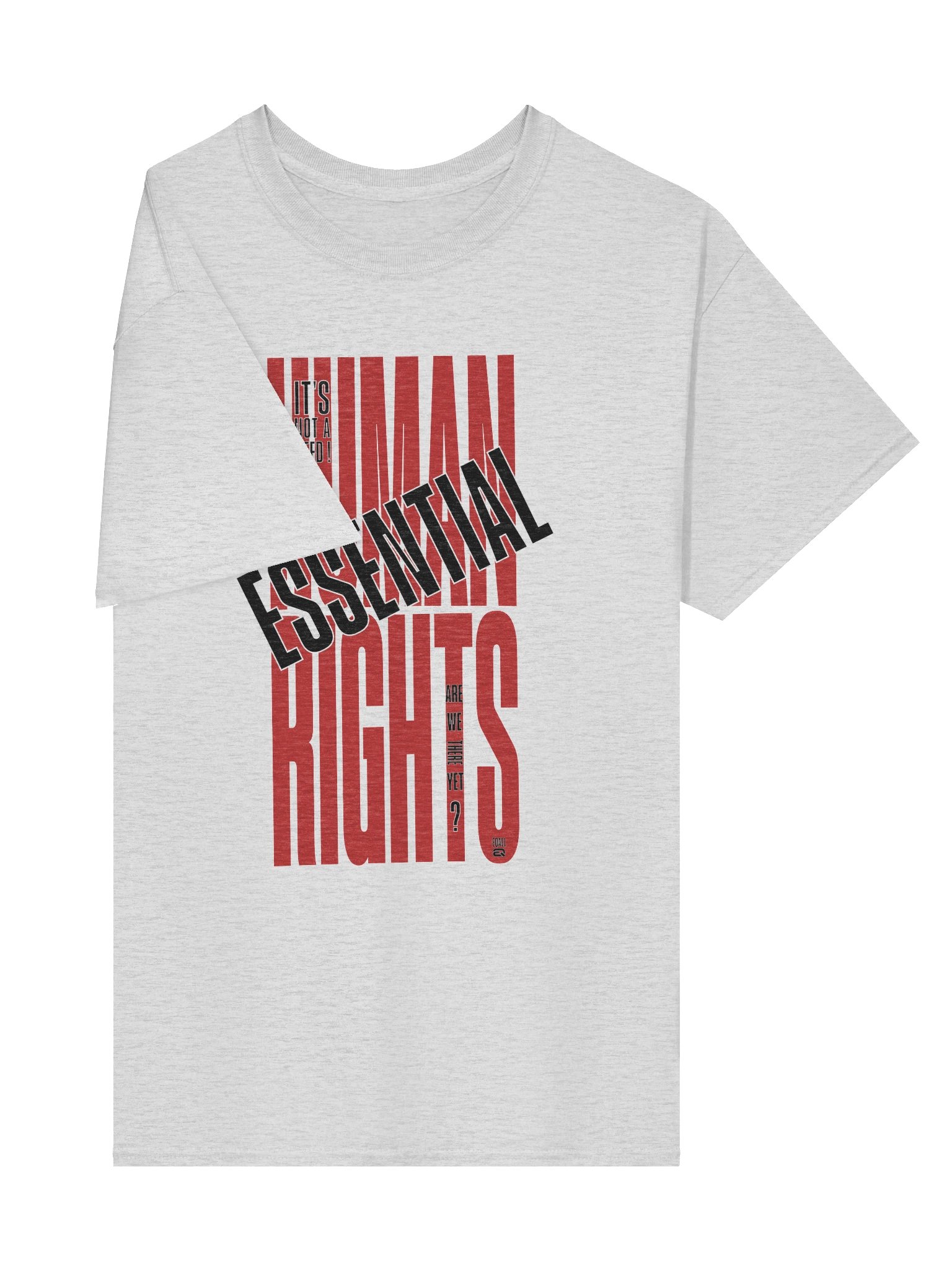 Gildan_EQALL® Essentials Human Rights Matter Tee_Red_Black product image (2)