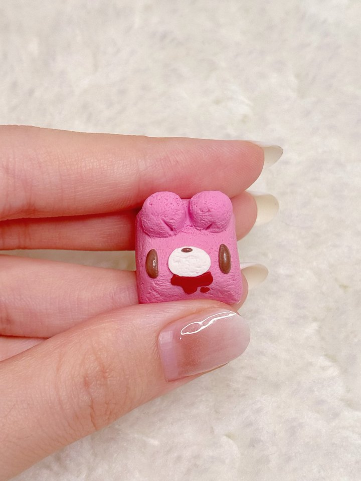 Pink Gloomy Bear Keycap product image (2)