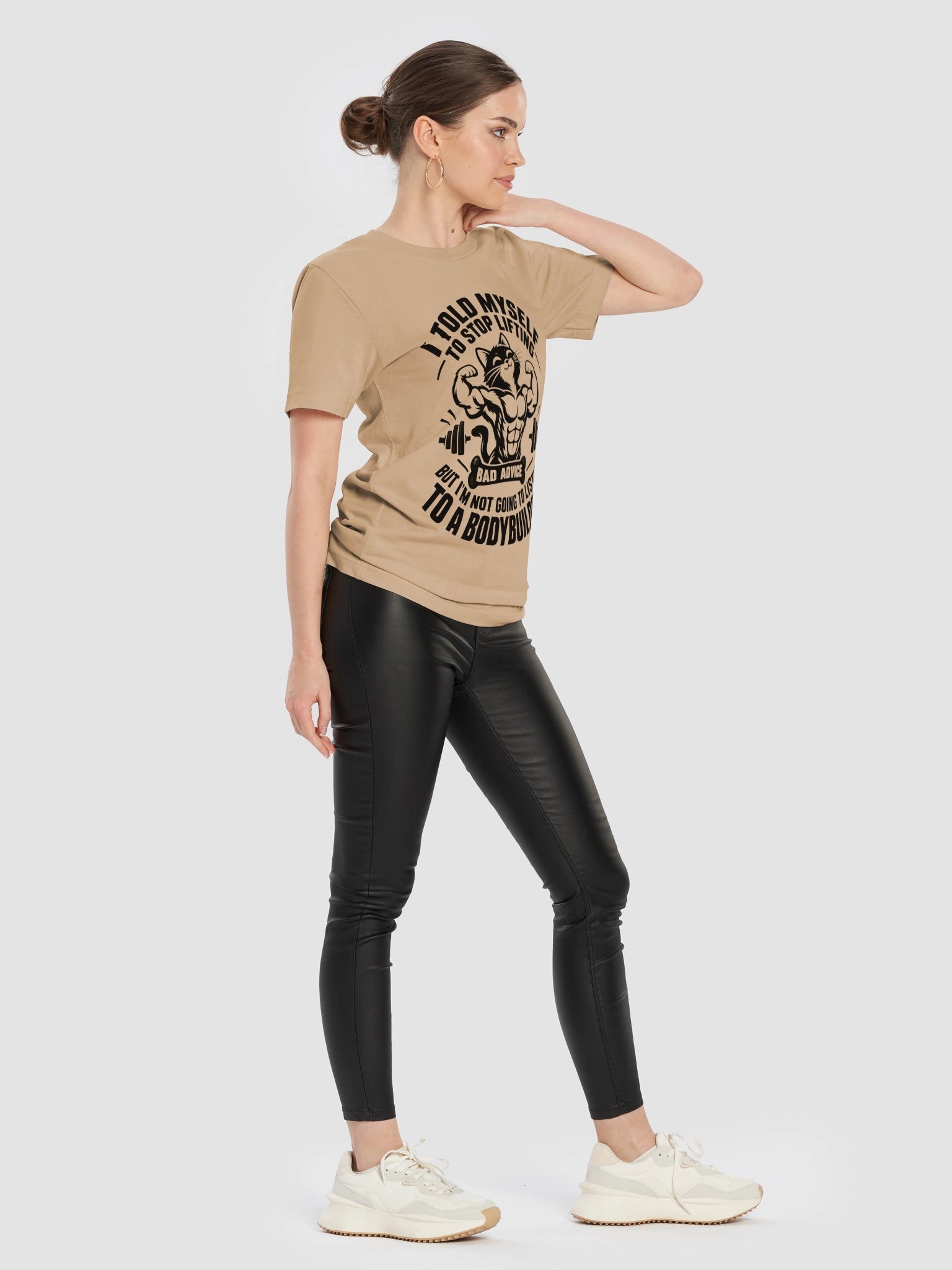 Gym Logic –To Stop Lifting Funny T-Shirt (Black Ink) product image (44)
