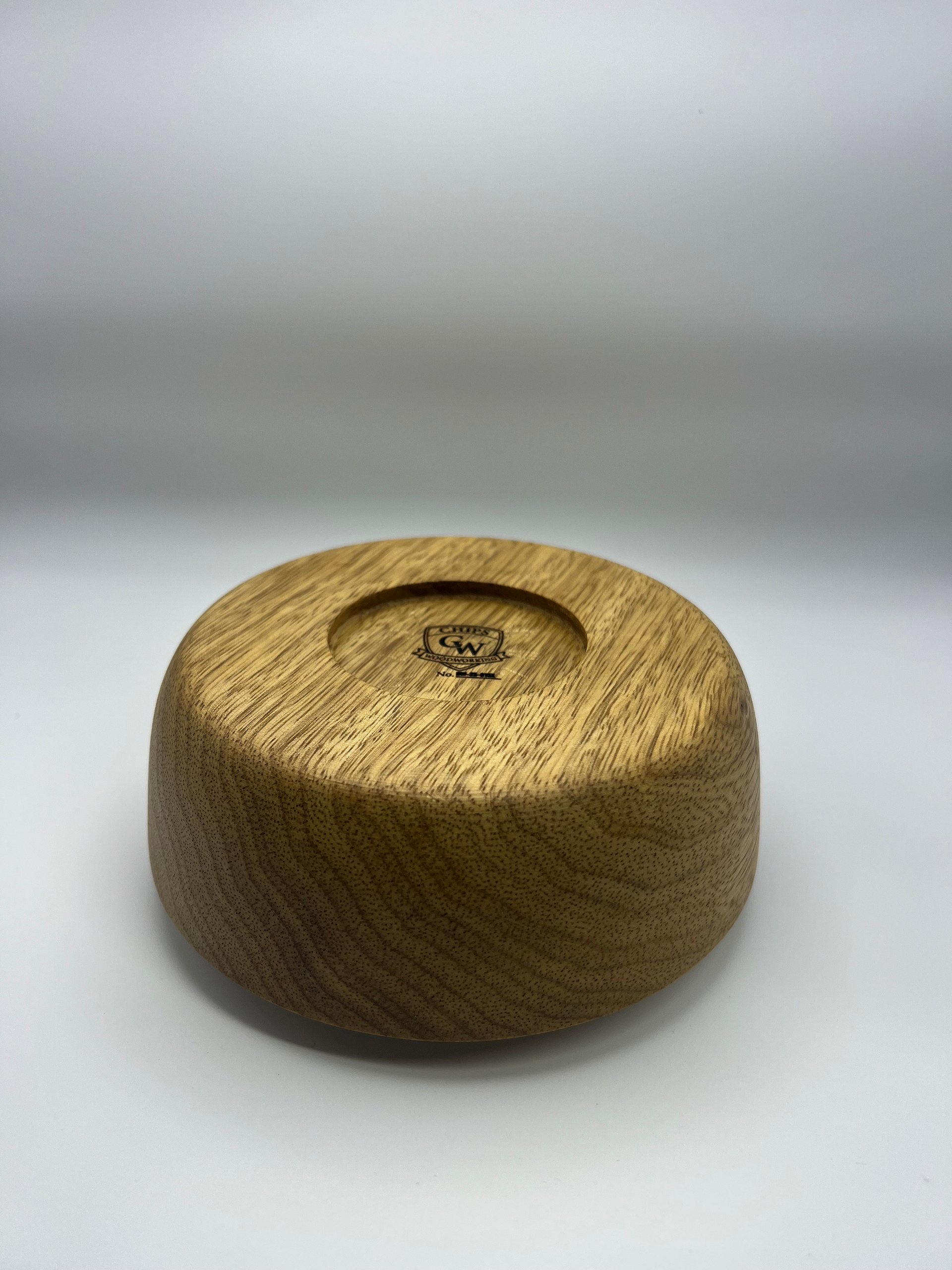 6" White Limba Decorative Dish | Exotic Hardwood product image (6)