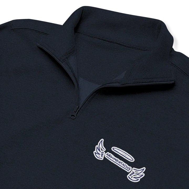 ANGELIC (navy bubble design) embroidered quarter zip product image (6)