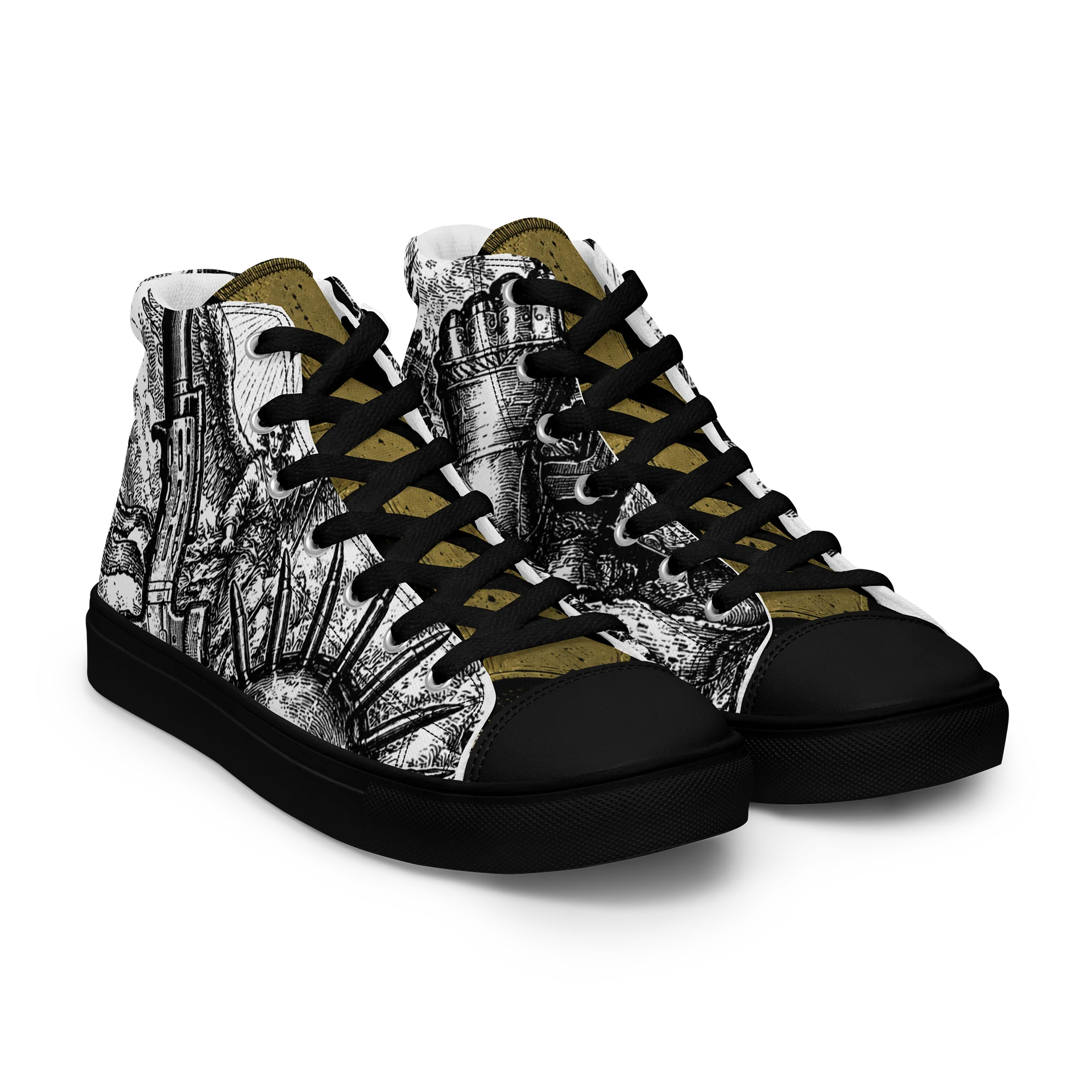 Gothic Deus Vult High Top CQC Kicks product image (8)