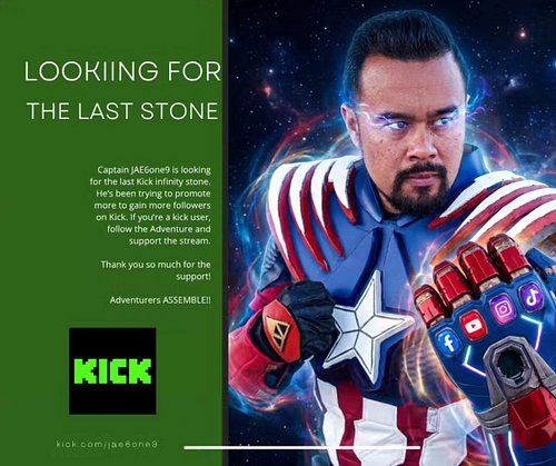 ‼️ Looking for more Kick followers ‼️

🌐 If you have Kick, follow the Adventures 🌐

🫡 THANK YOU ALL FOR SUPPORTING ME🫡

kick....