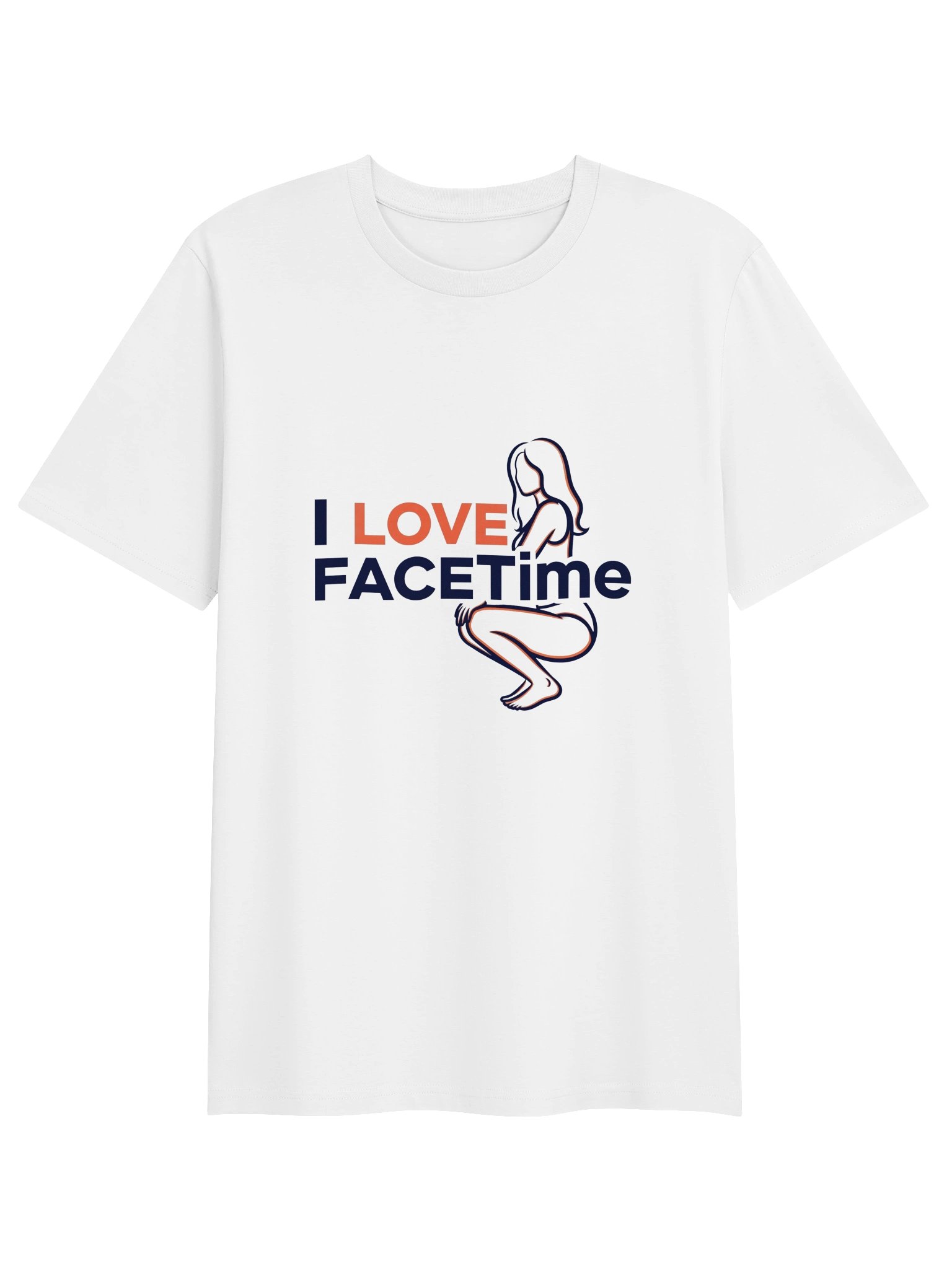 I Love FaceTime Novelty T-Shirt product image (1)