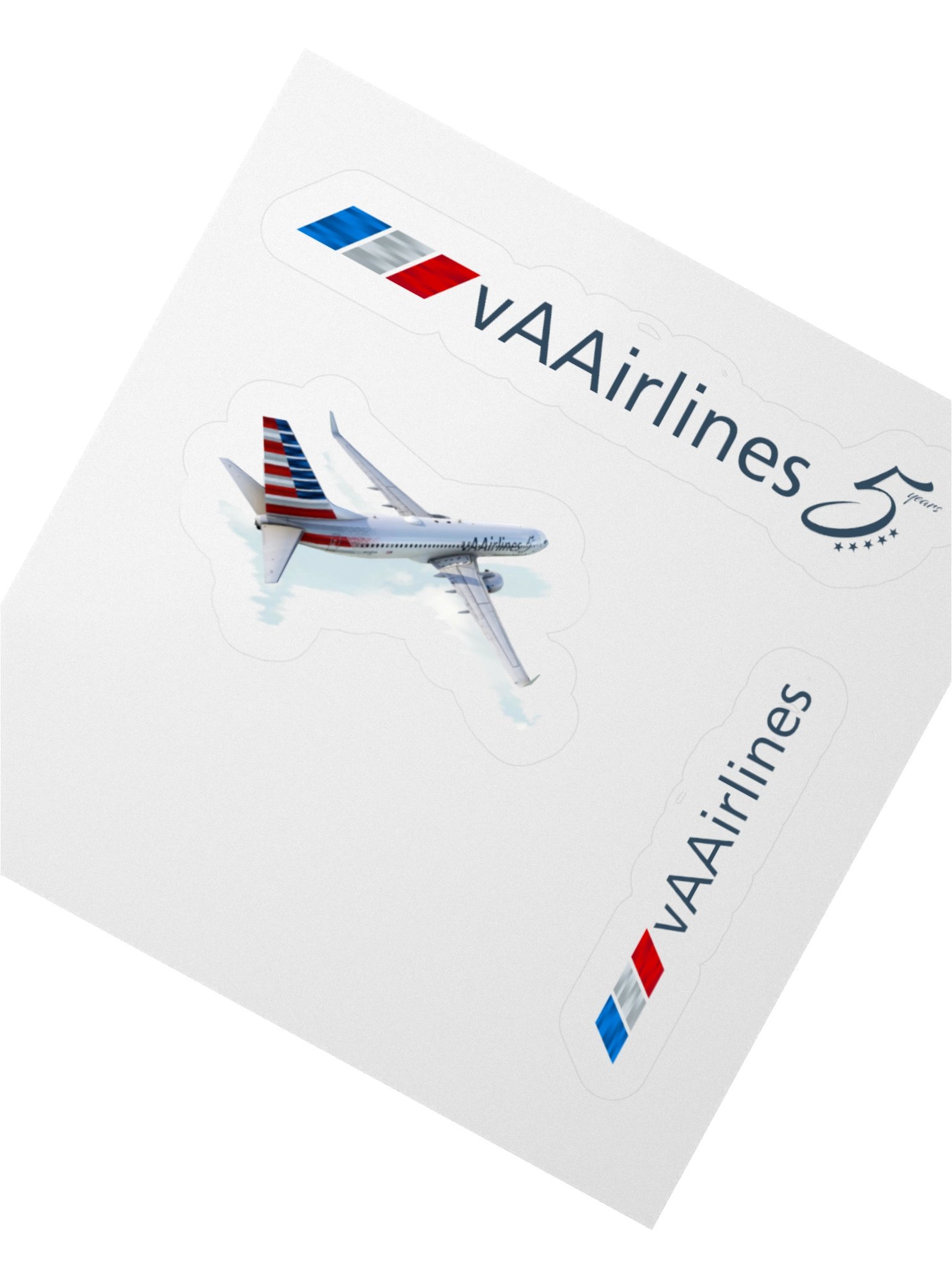 B737 5 Year Watercolor Sticker Set product image (5)