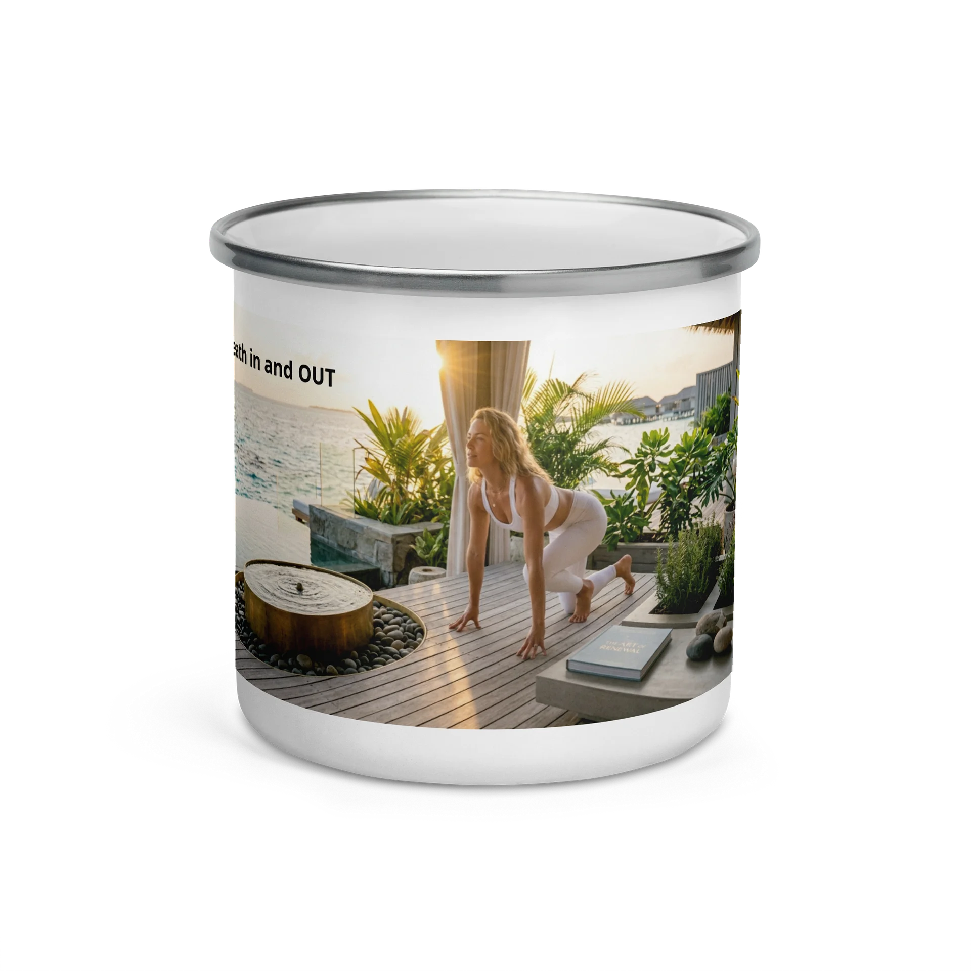 Breath In and Out Yoga Camp Mug product image (2)