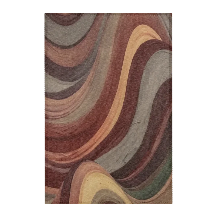 Burgundy Abstract Sunset - The Rug product image (1)