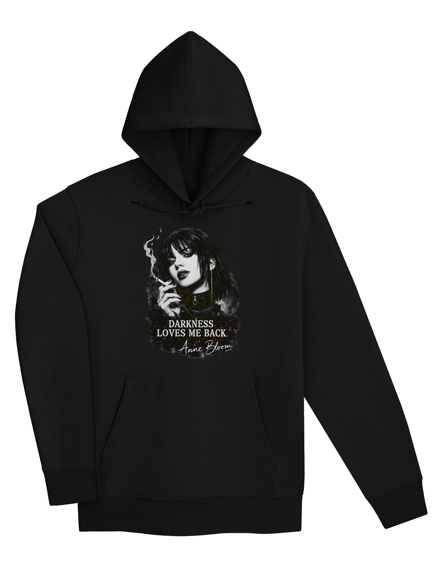 Unisex Essential Organic Hoodie - Darkness Loves Me Back product image (9)