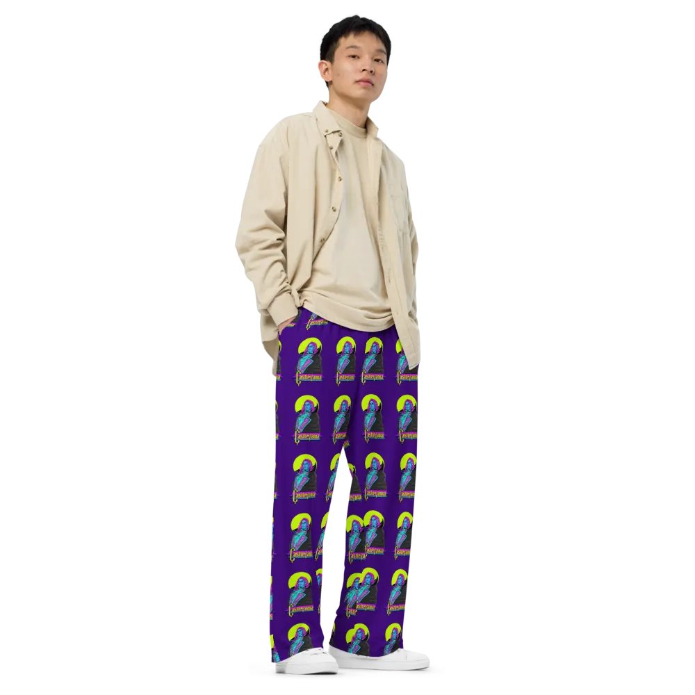 Castlevania Neon Tribute Wide-Leg Pants product image (8)
