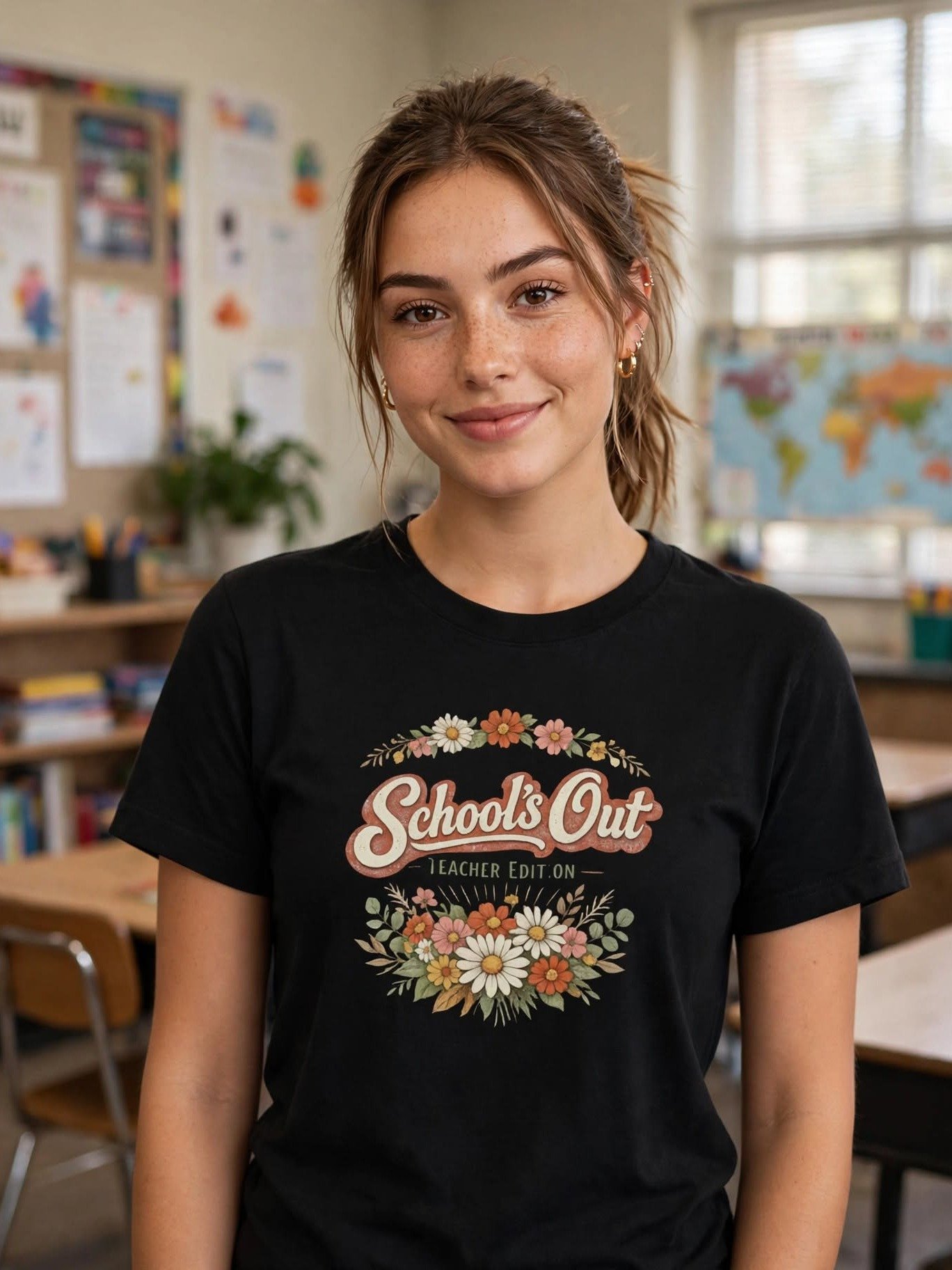School’s Out Teacher Edition Floral Tee product image (2)