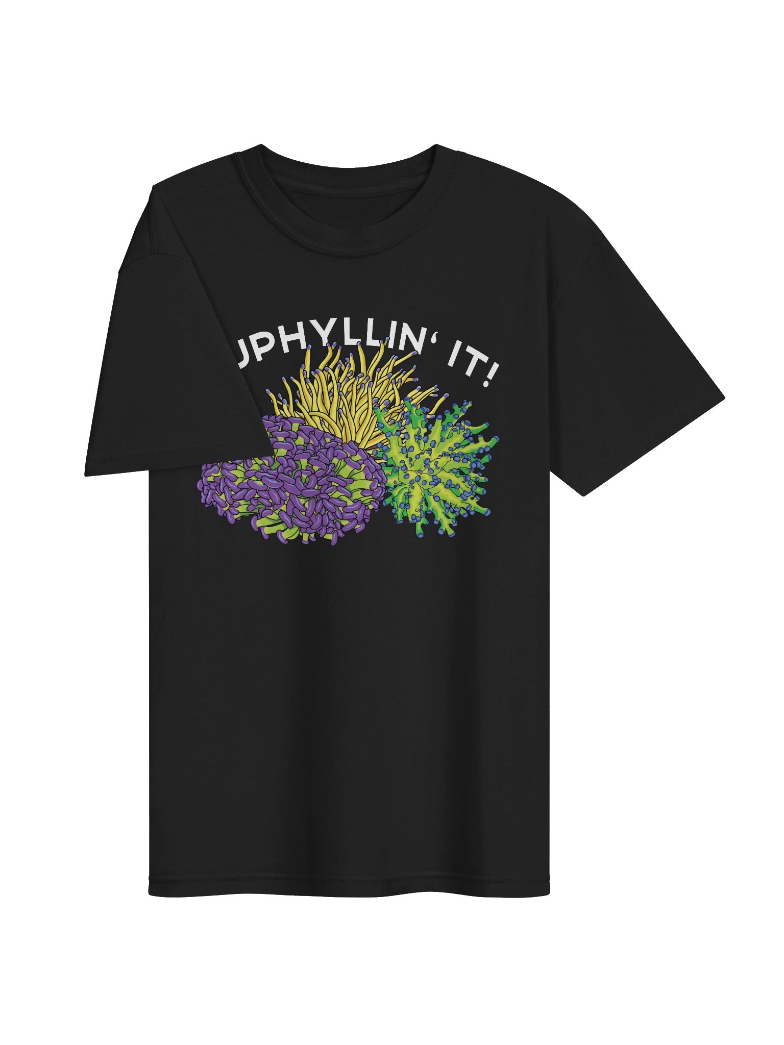 Euphyllin' It! Torch, Hammer, and Frogspawn Corals T-Shirt for Reef Aquarium Lovers product image (7)