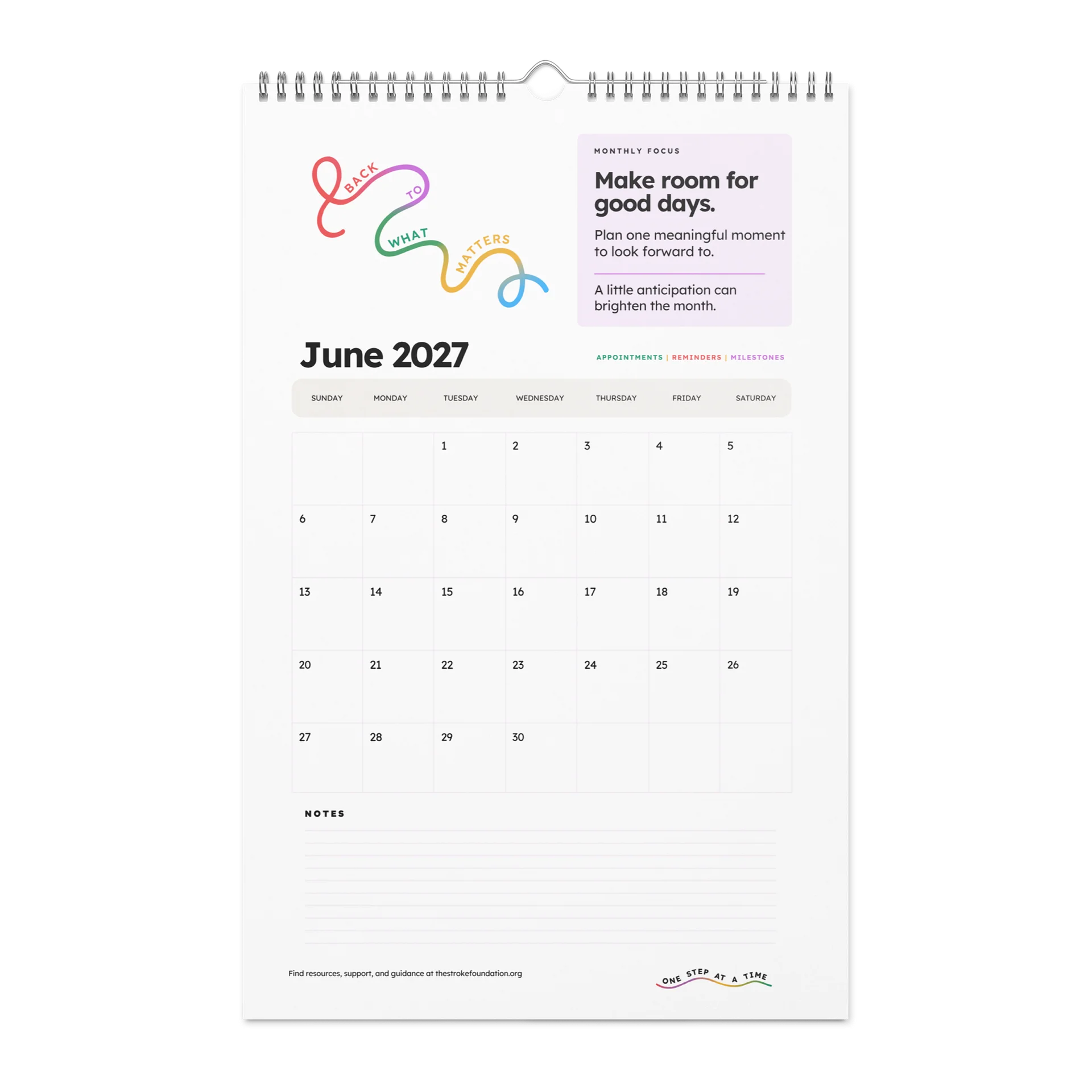 Back to What Matters — 2027 Wall Calendar product image (7)