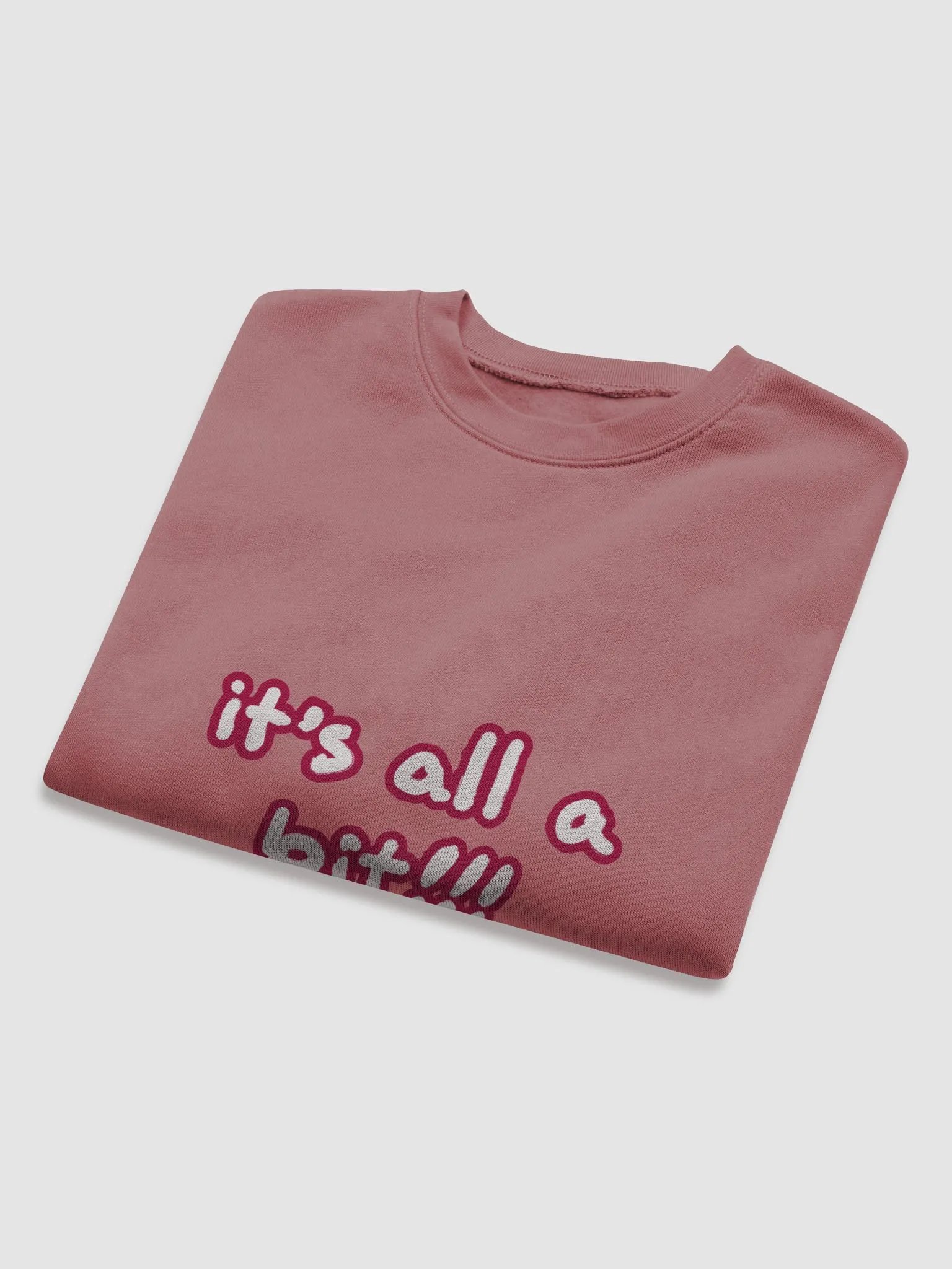 “It’s all a bit!!!” (sm. lined design, #A6073C) Women's Fleece Crop Sweatshirt product image (32)