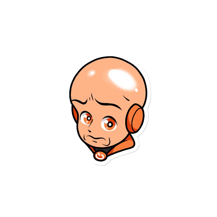 PowerBald Die-Cut Magnet product image (2)