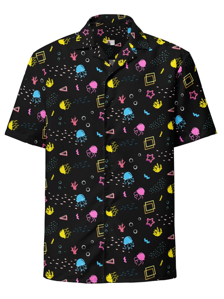 Shifty Seas dark pattern button down shirt product image (1)