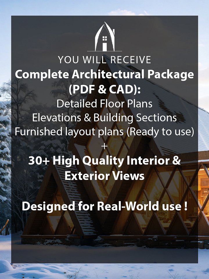 A Frame House 030 - Drawings\Blueprints CAD + PDF - Metric + Imperial product image (2)