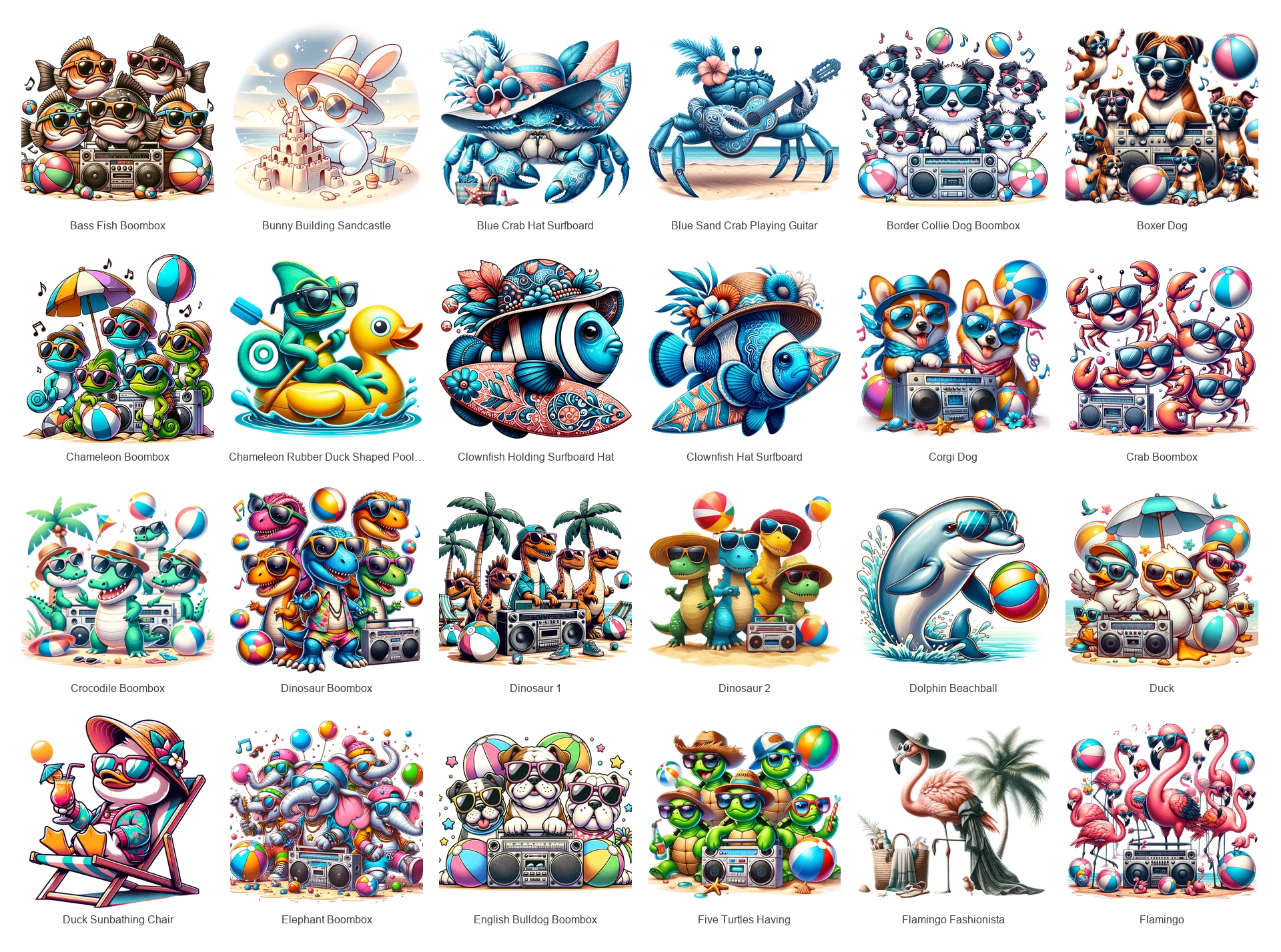 Beach & Summer PNG Bundle Vol 1 | 68 Designs | Commercial Use | Sublimation Clipart product image (2)