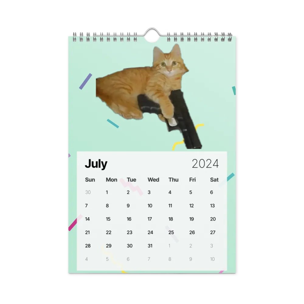 Wall Calendar (2024): Meme Cats product image (10)