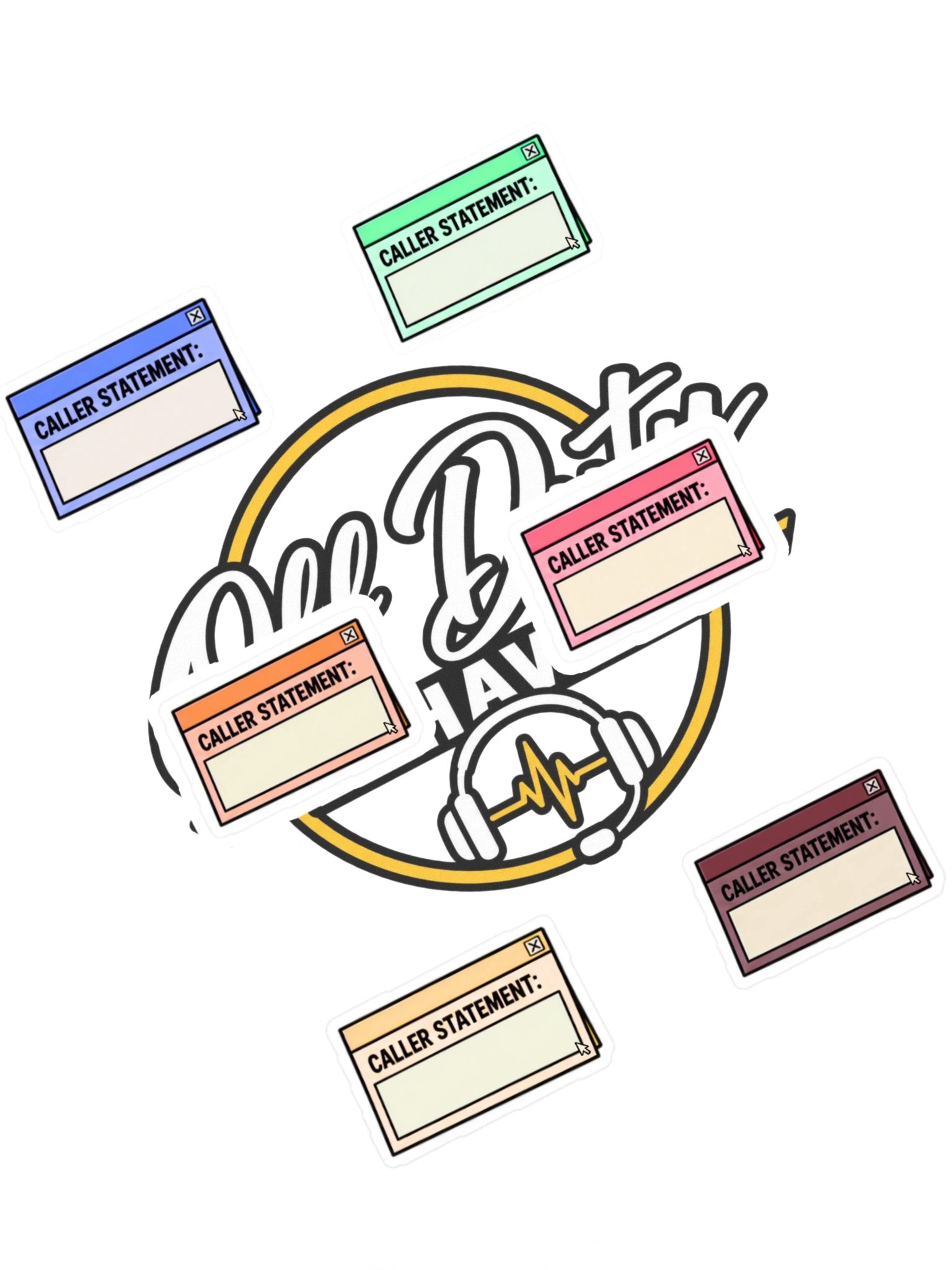 CTO Gold- Caller Statement Sticker Sheet product image (1)