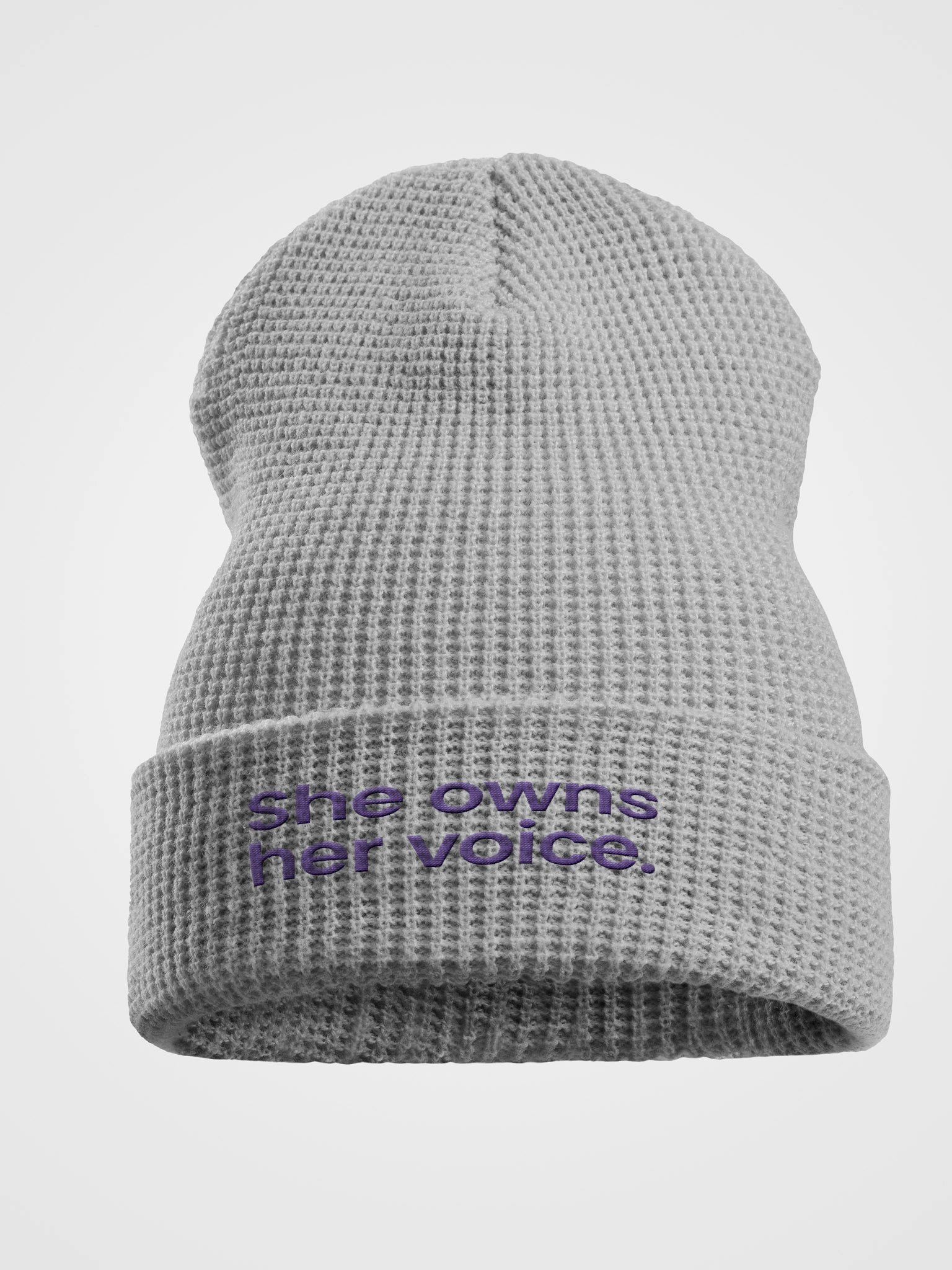 She Owns Waffle Beanie product image (1)