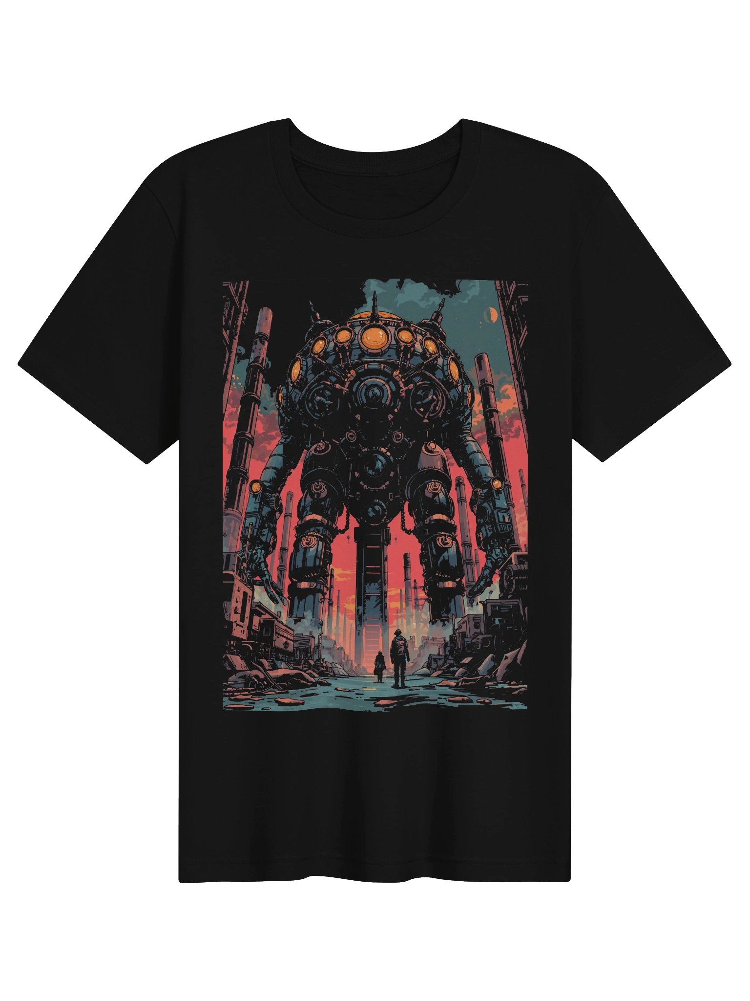 Giant Mech Retro-Futurist Lightweight T-Shirt product image (1)