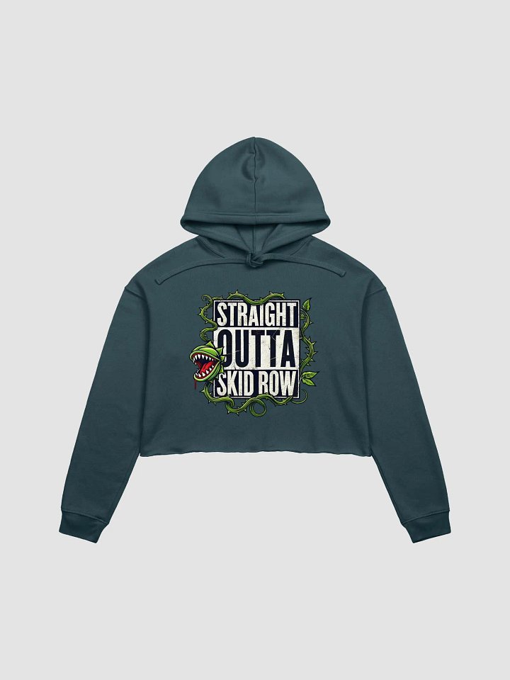 Straight Outta Skid Row Little Shop of Horrors Fleece Hoodie – Women's Cropped Broadway Hoodie product image (1)