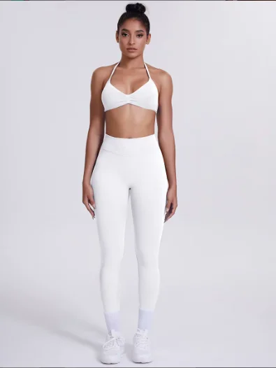 ESSENTIALS SET HALTER TOP + LEGGINGS product image (2)