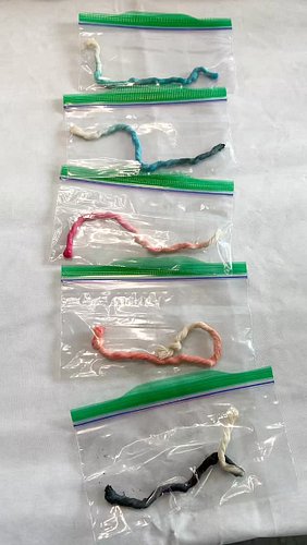 I’ve been making some test swatches, dyeing macrame string with some Procion fiber reactive dye.  I’ve been meaning to do thi...