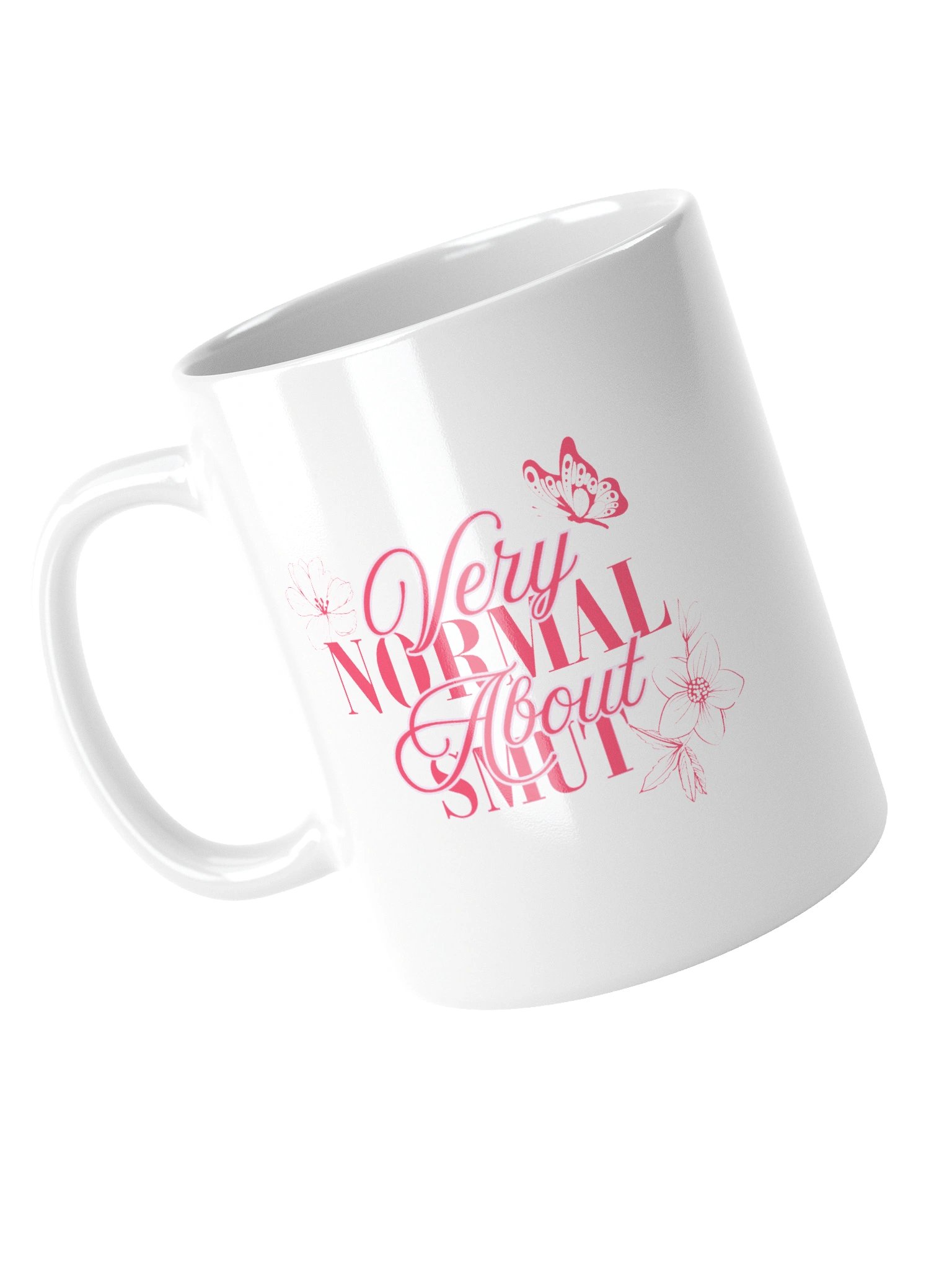 very normal about smut floral mug product image (4)