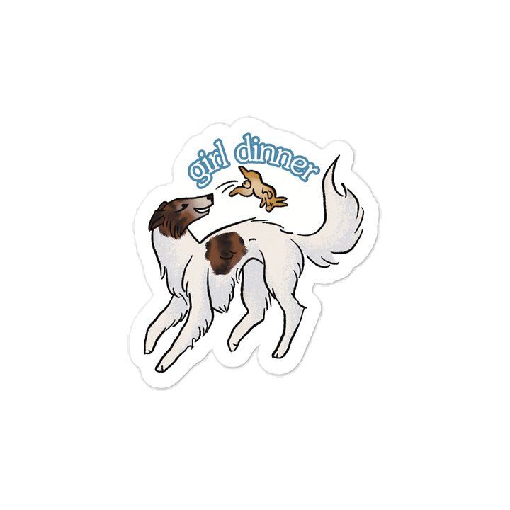 Girl Dinner Sticker - Spotted Brindle product image (1)