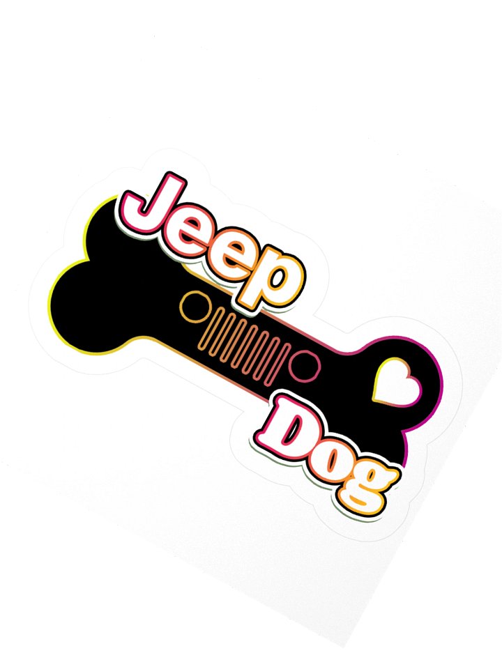 Jeep Dog Kiss Cut Sticker product image (5)