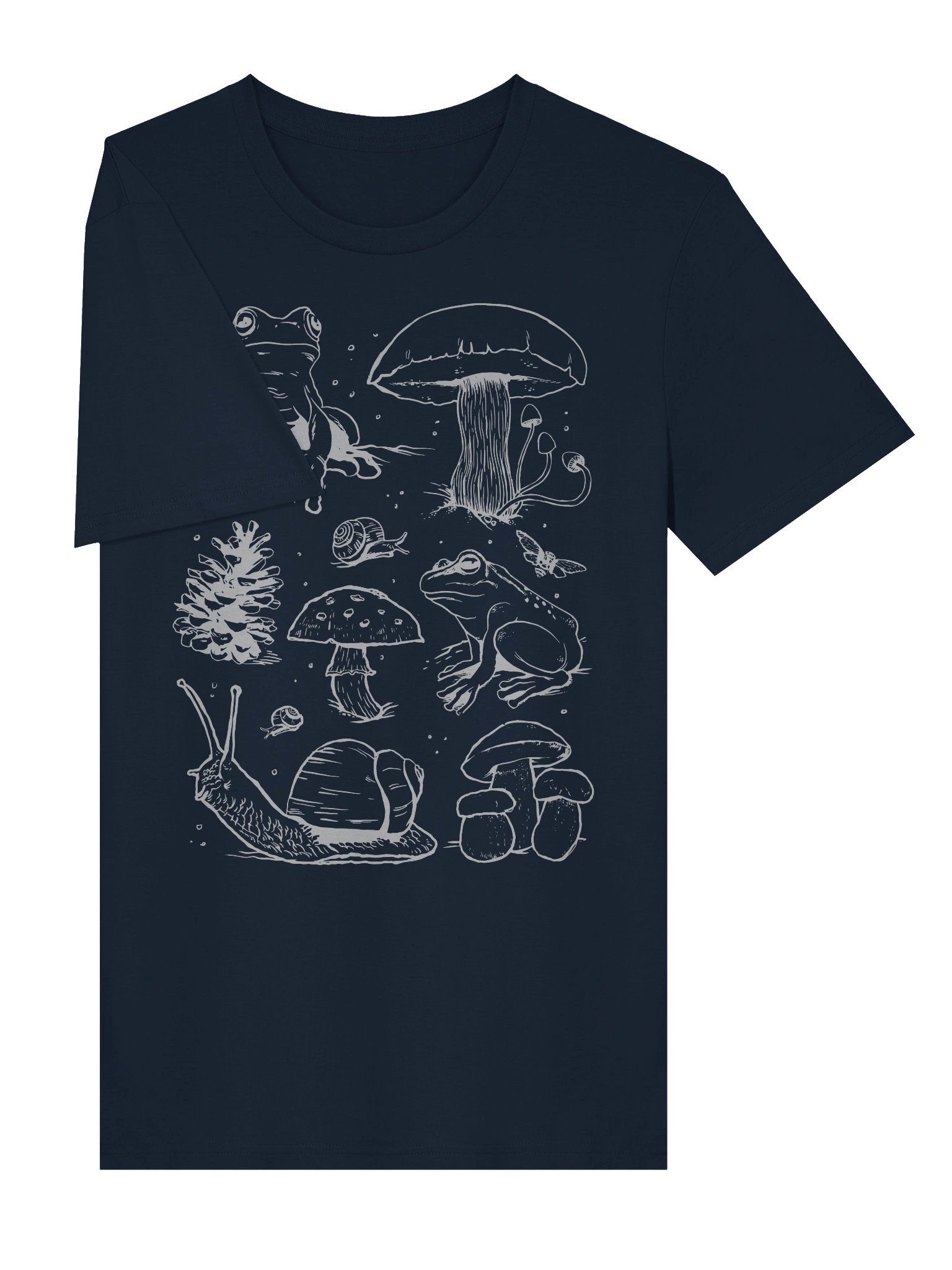 Cotterage Autumn Line Art Unisex Organic Tee product image (8)