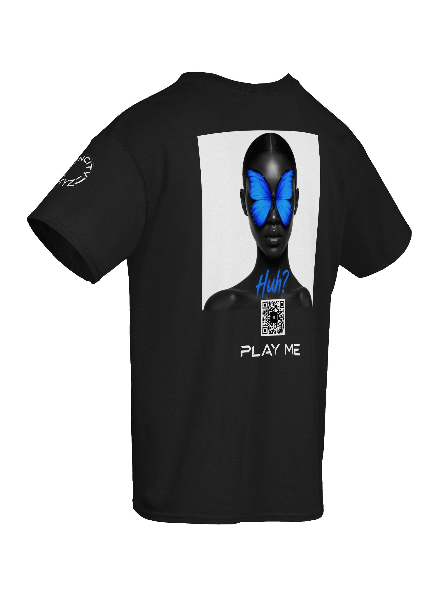 Huh? Scan Tee - Afro-Tech Art Shirt product image (3)
