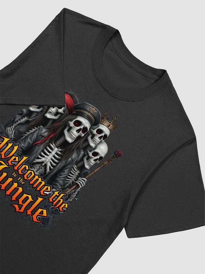 Guns N’ Roses Welcome to the Jungle T-Shirt | Skeleton Band Lineup Rock Graphic Tee | Classic 80s Hard Rock Streetwear product image (2)