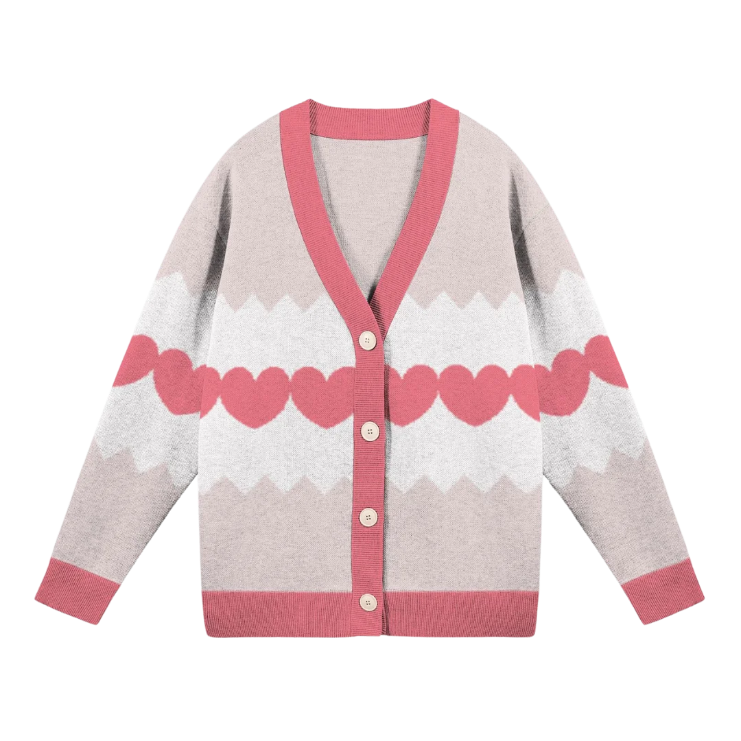 Line of Hearts Knitted Cardigan product image (1)
