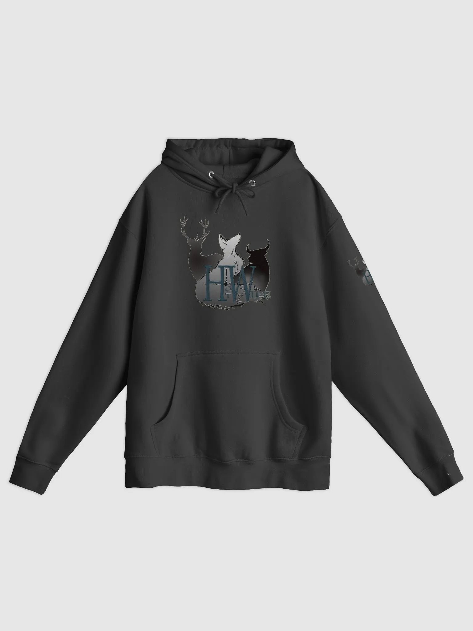 Stag, Vixen, and Bull HotWife design front print hoodie product image (1)