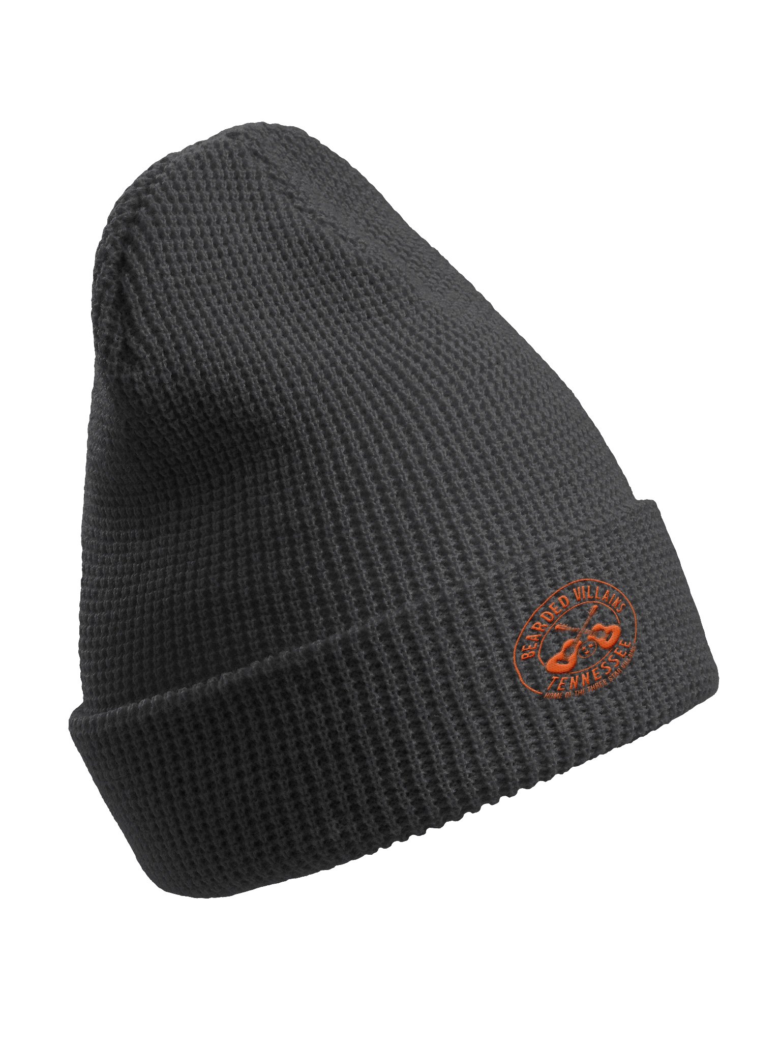 TSV Bearded Villains Tennessee Waffle Knit Beanie | Vols Orange & Smokey Gray Logo | Bold Brotherhood Style & Game-Day Comfort product image (3)