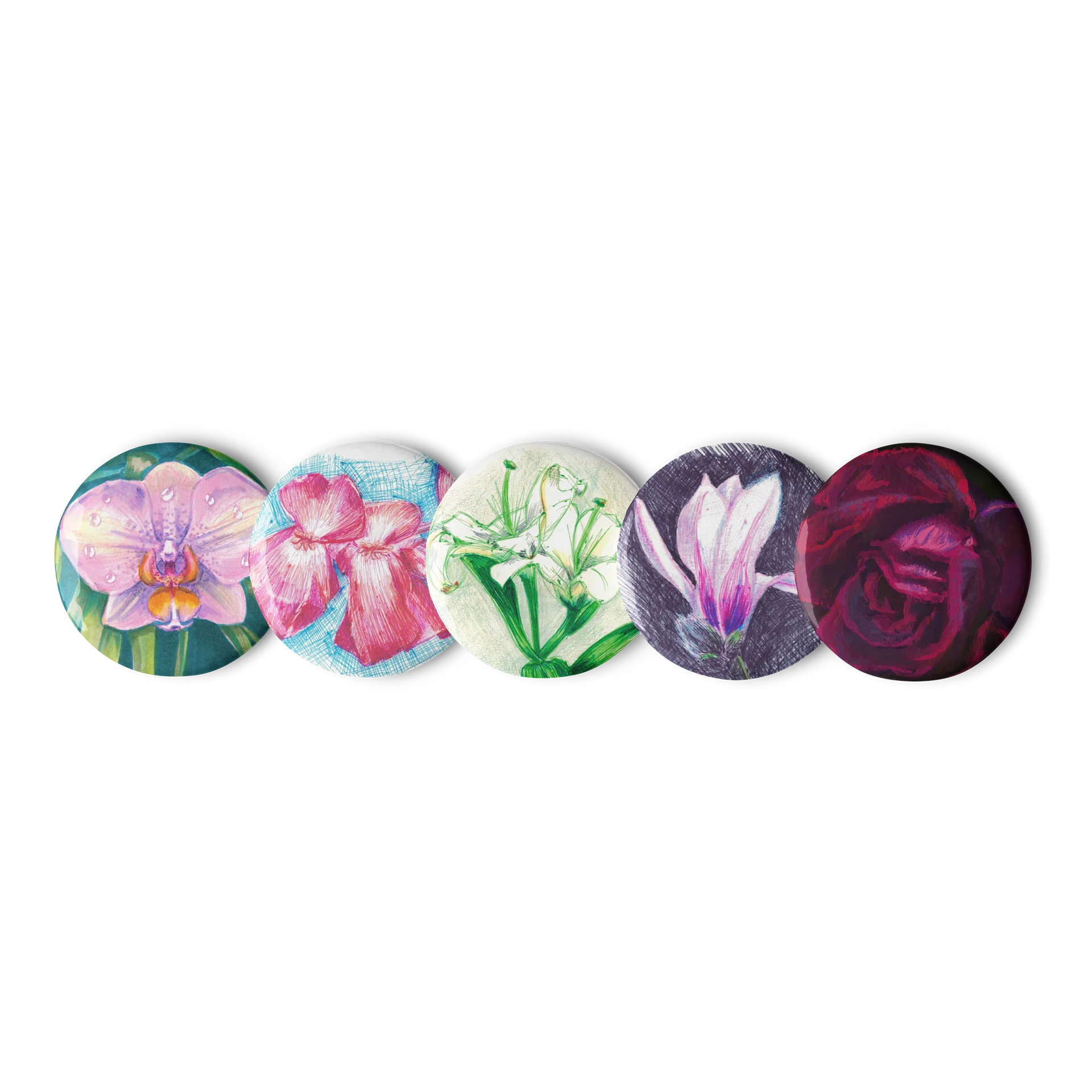 Flora Pin Button Set product image (1)