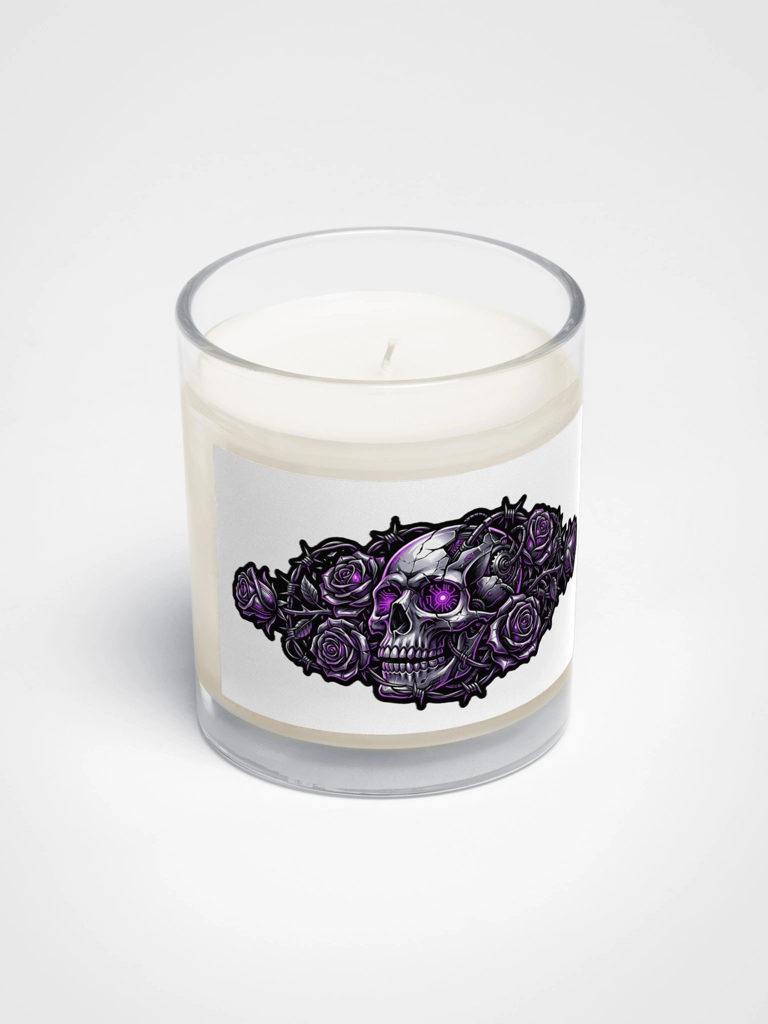 Cyberpunk Skull & Roses Candle product image (2)