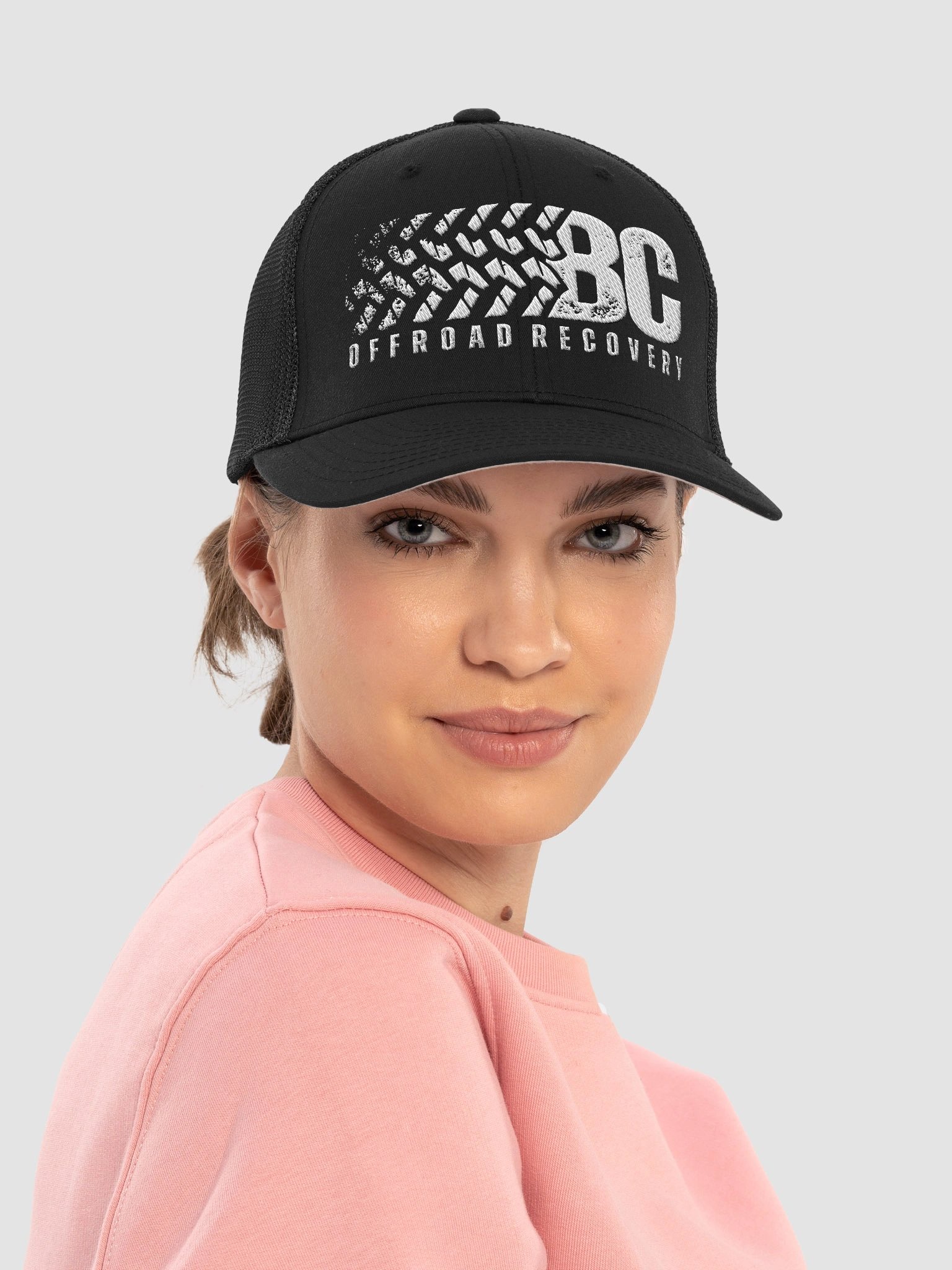 BC Off-Road Recovery Trucker Hat — White Logo product image (5)