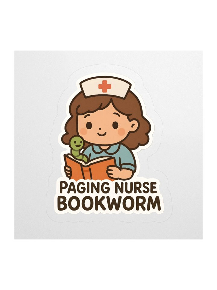 Z's Encouragement Zticker Paging Nurse Bookworm. product image (1)