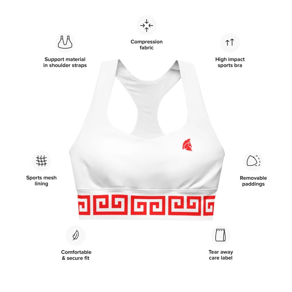 Deimos Longline Sports Bra White product image (6)